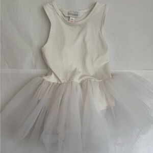 I Love Plum White Tutu Dress